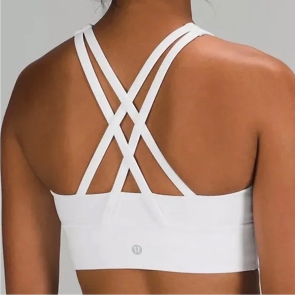 LULULEMON ENERGY HIGH-NECK LONG LINE BRA ZIP IN FRONT LIGHT PINK COLOR NWT - Picture 8 of 9